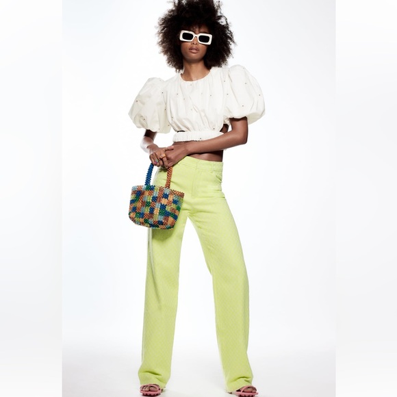 Zara- gingham pants - Picture 1 of 1